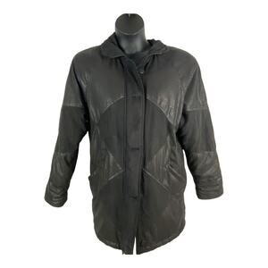 MS Cambridge brown vintage 80's thermal insulated winter coat size small